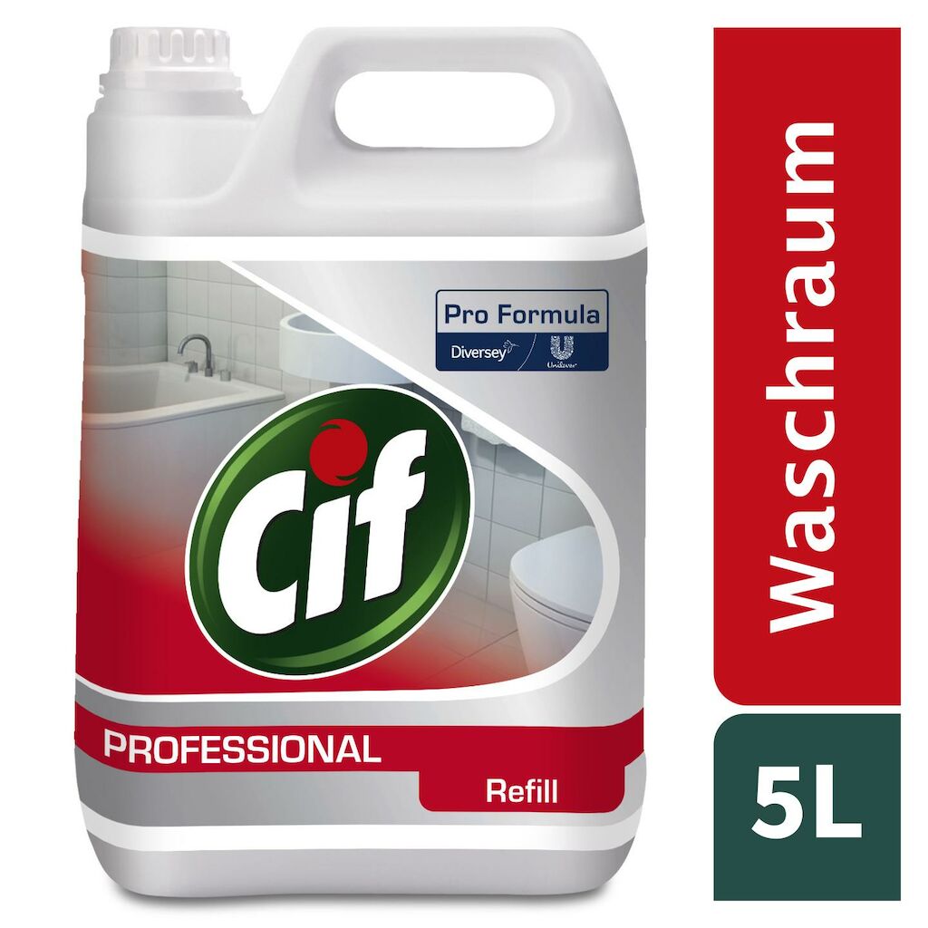 Cif Professional Badreiniger 2x5L - Kombinierter Waschraumreiniger und Entkalker